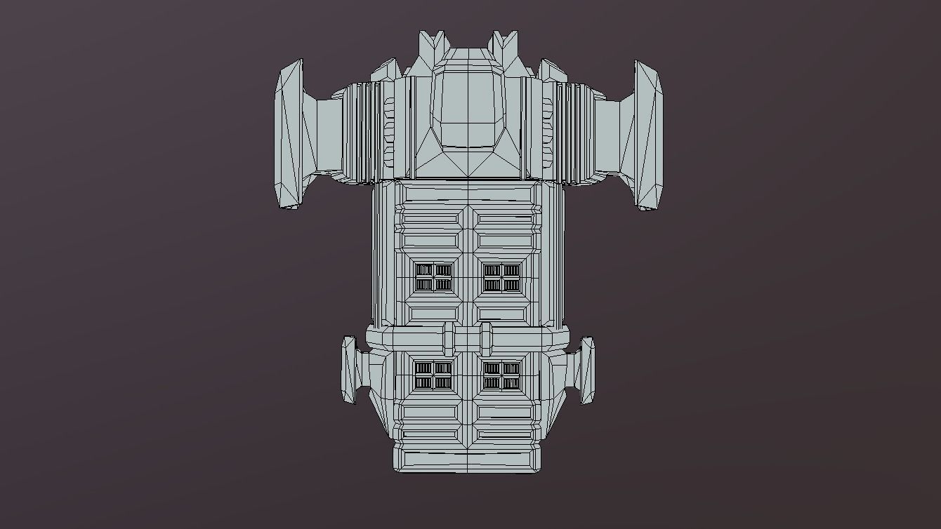 ASL-440 Air Ship Loader Low-poly 3D model_12