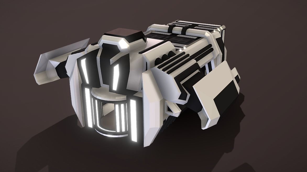 ASL-440 Air Ship Loader Low-poly 3D model_7