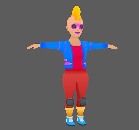 Lowpoly Character 06 Low-poly 3D model