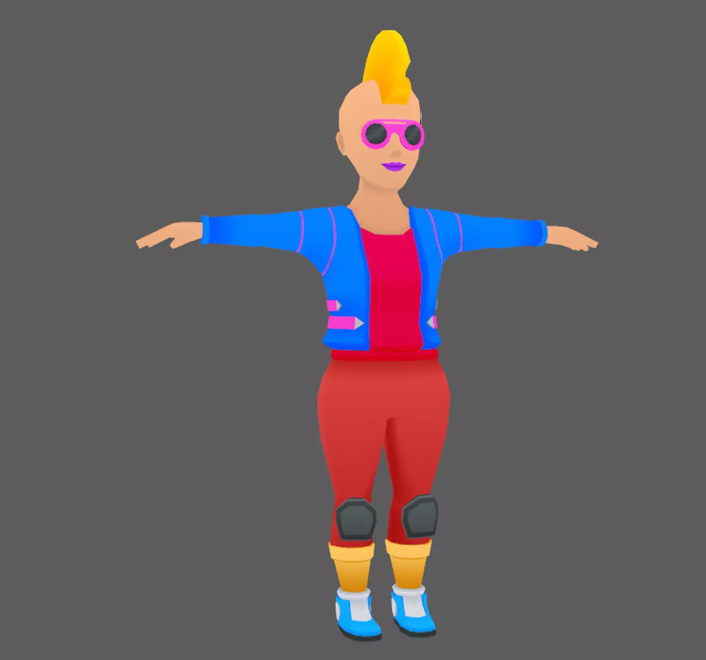 Lowpoly Character 06 Low-poly 3D model_0