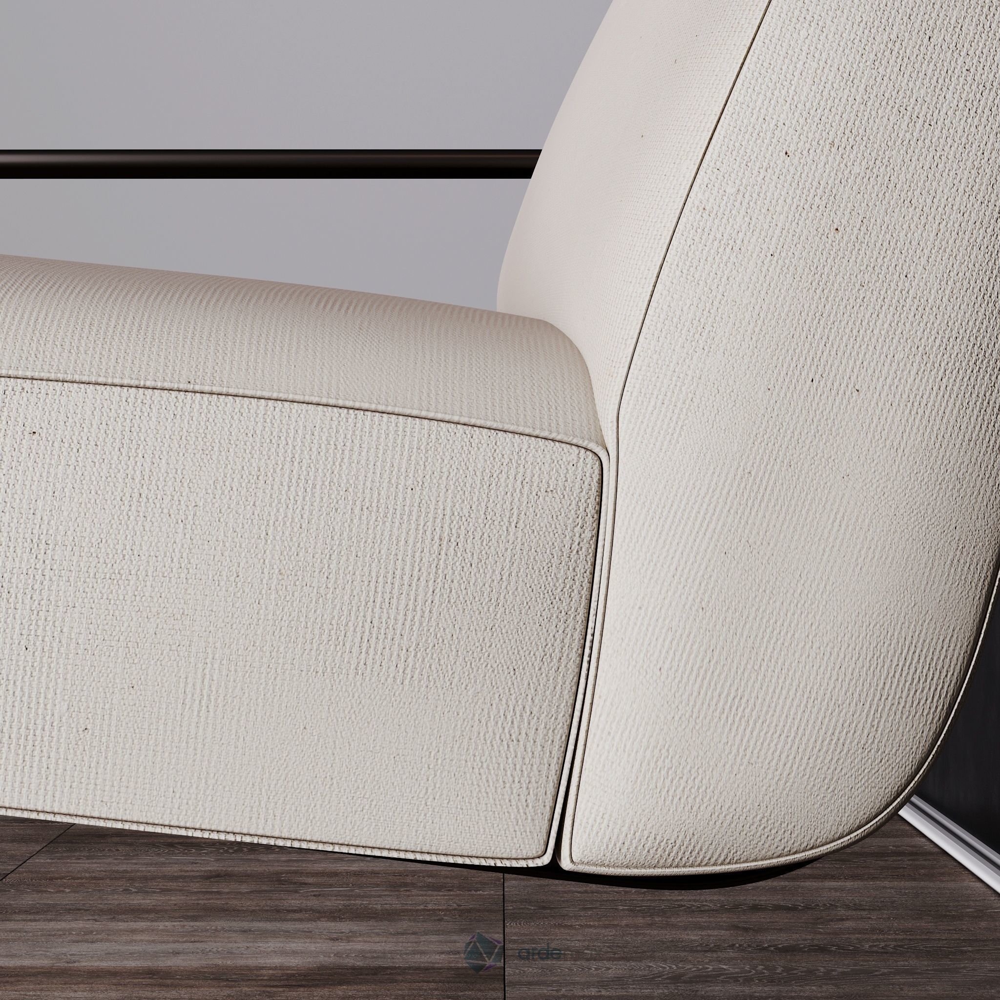 Modern armchair 3D model_12