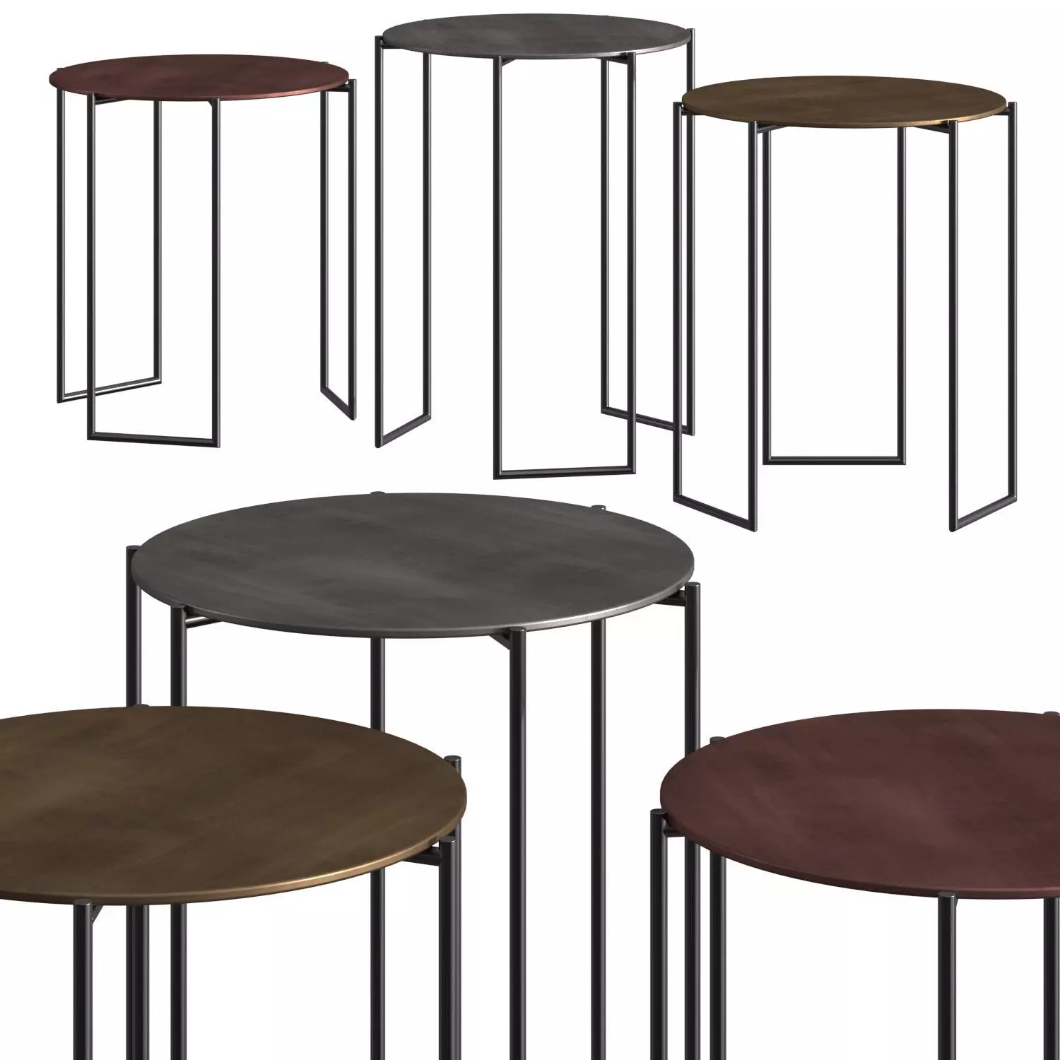 De Castelli Band Coffee Side Tables 3D model_0