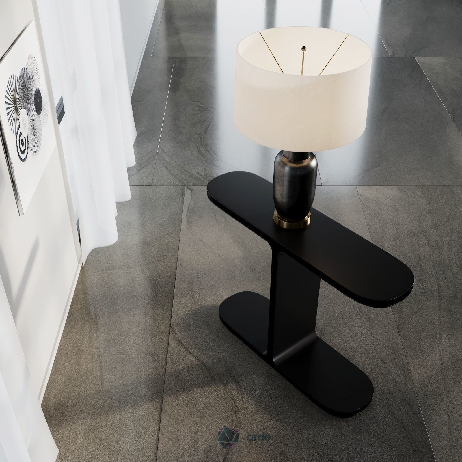 Console table 3D model_1