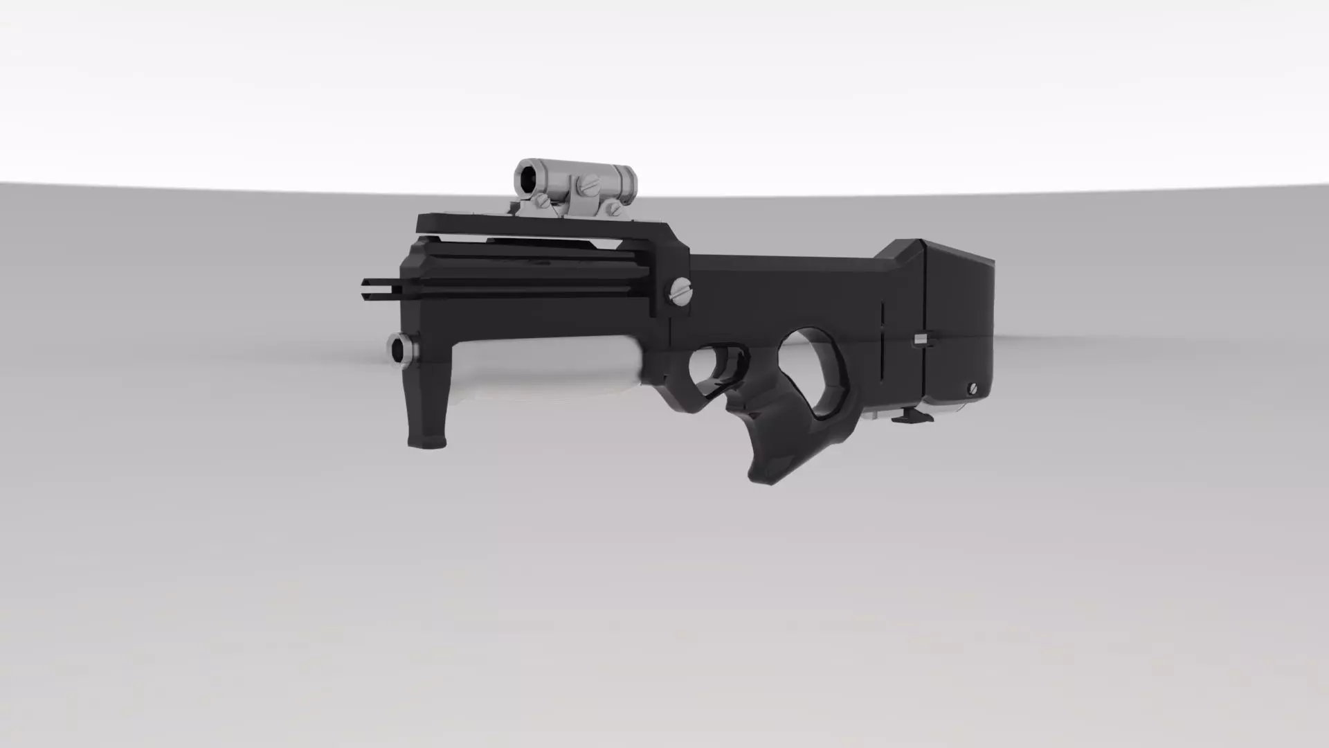 rifle gun Low-poly 3D model