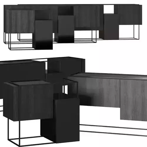 Moca Framed Black Edition Sideboards