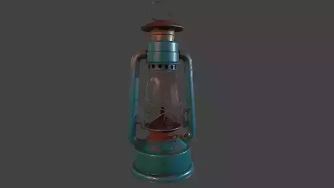 low poly old Lantern 