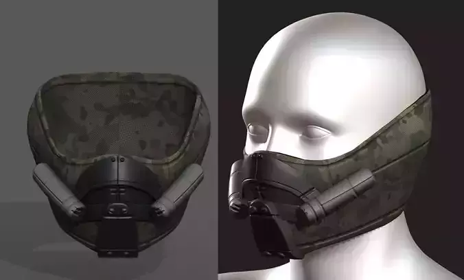 Gas mask helmet scifi futuristic military 