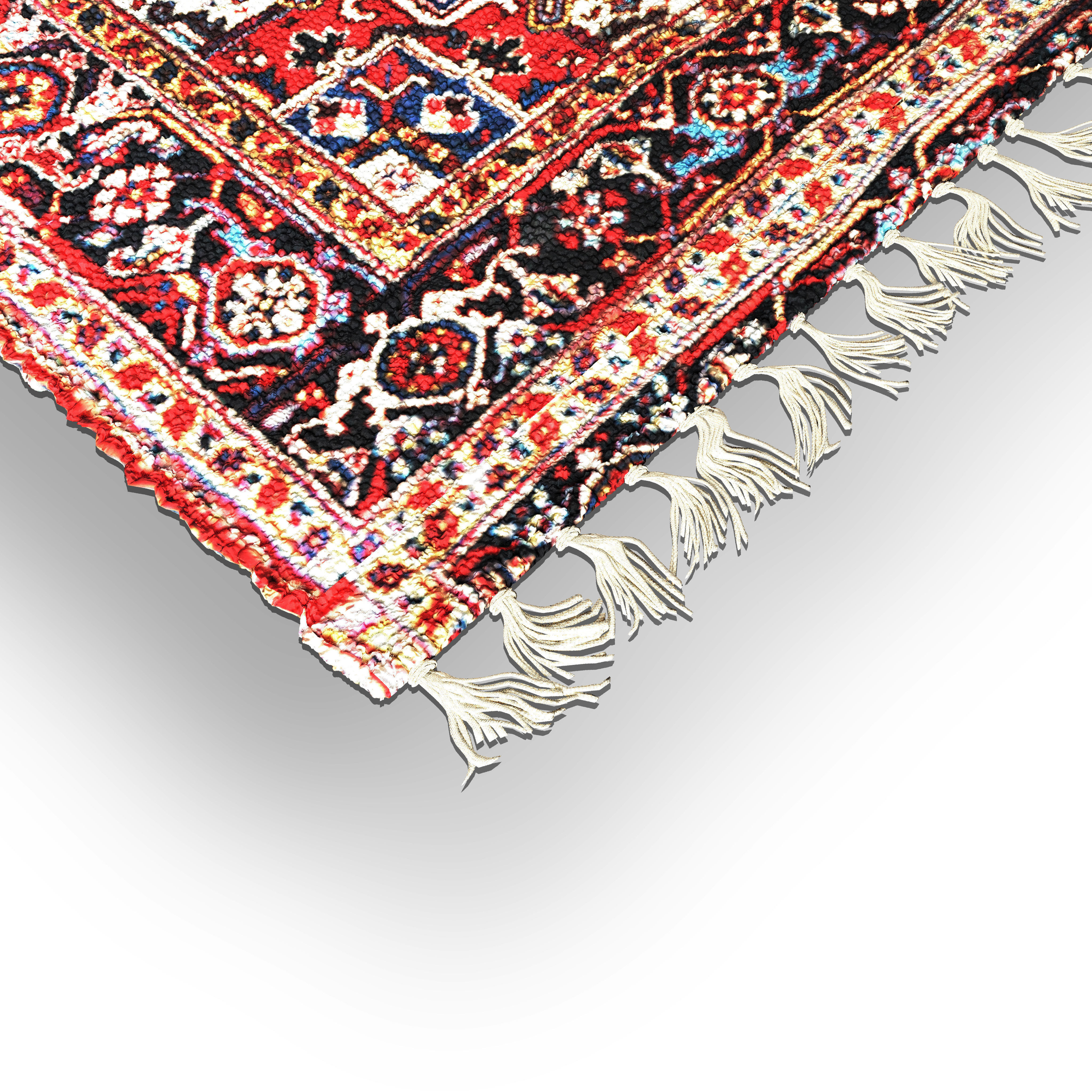 Aladdin Vintage Carpet 3D model_3