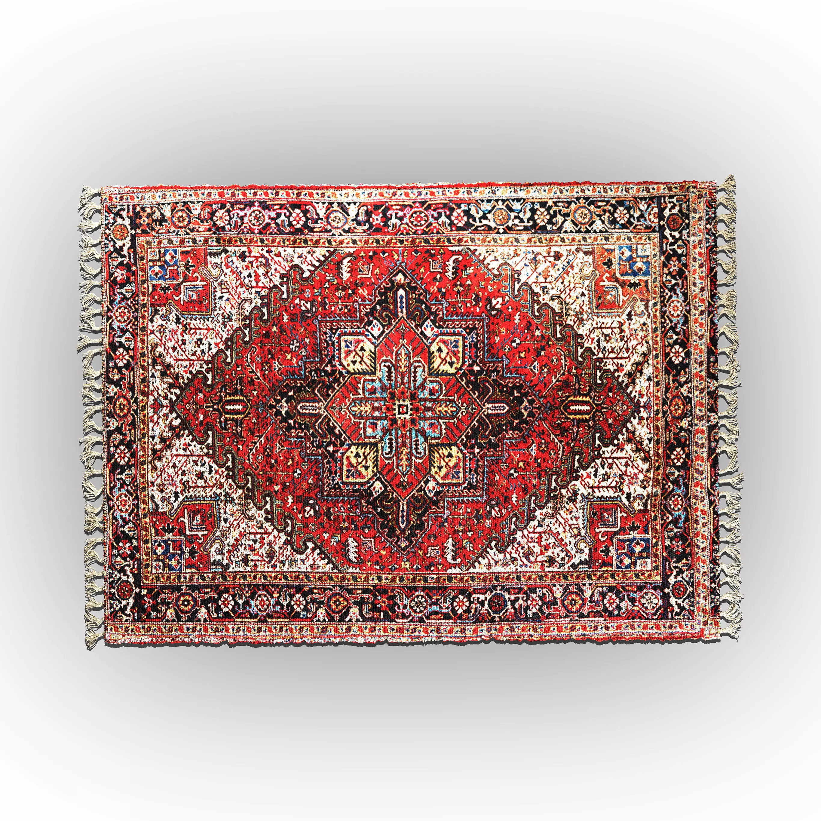 Aladdin Vintage Carpet 3D model_0