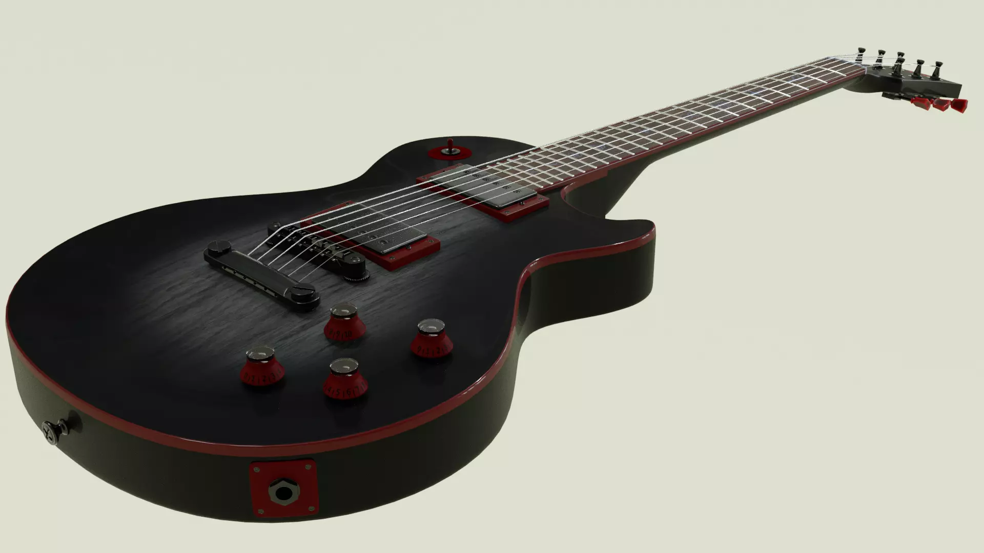 Les Paul Goth 3D model