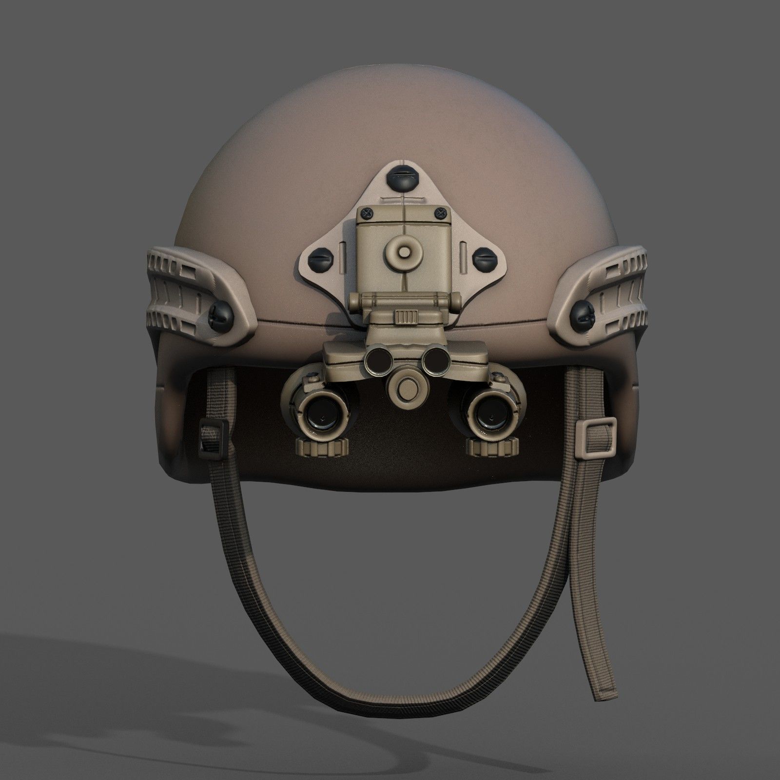 Helmet military combat soldier armor  Low-poly 3D model_9