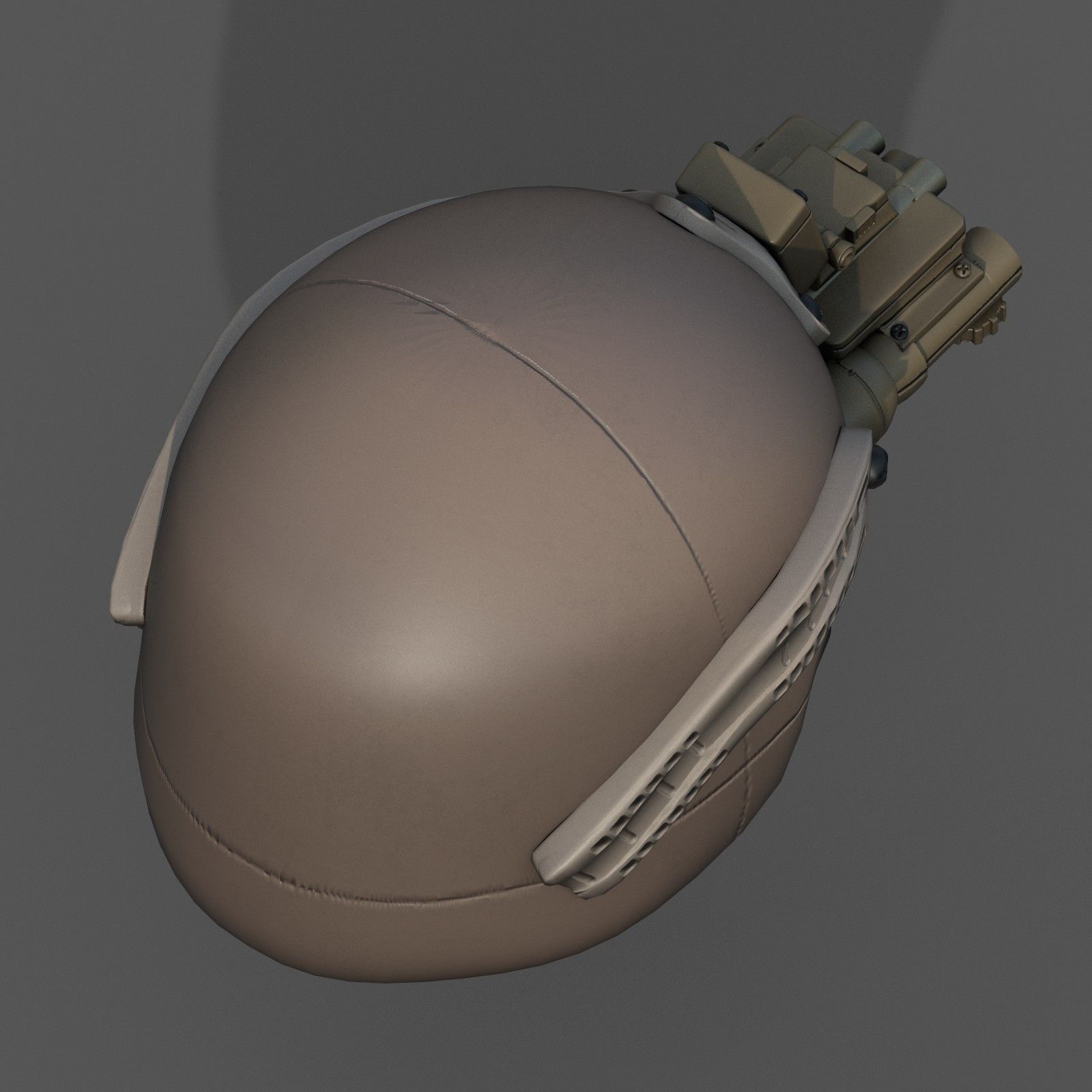 Helmet military combat soldier armor  Low-poly 3D model_4