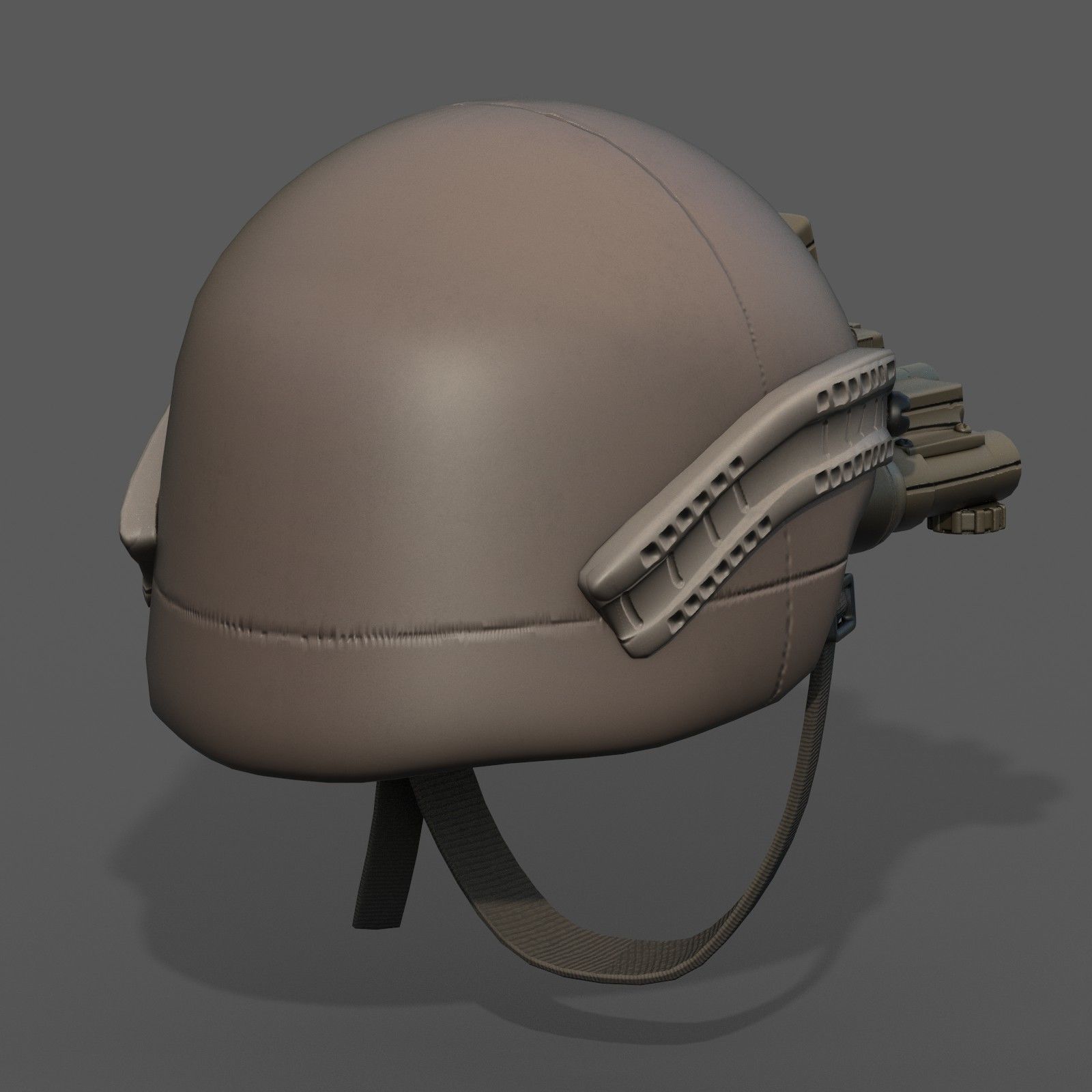 Helmet military combat soldier armor  Low-poly 3D model_8