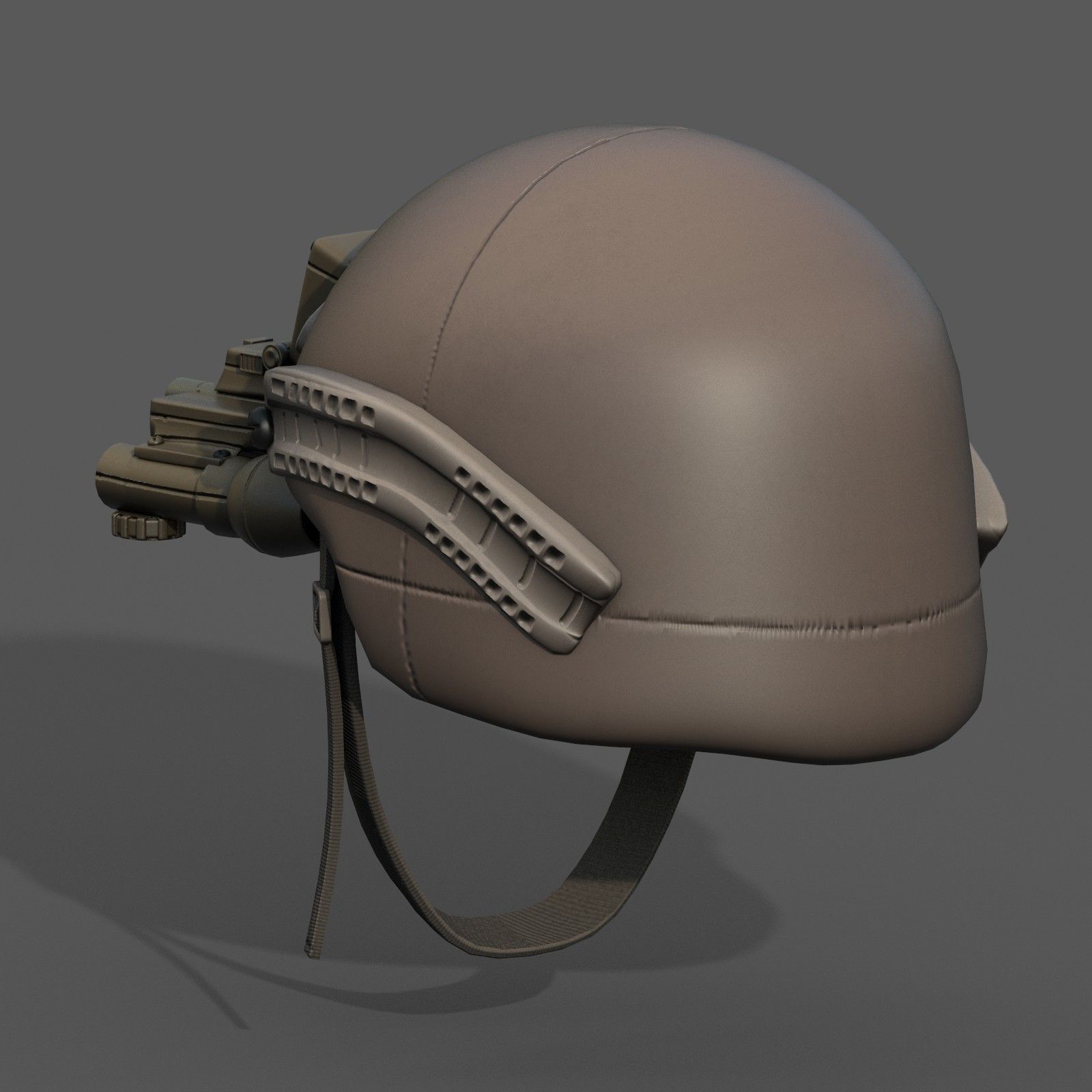 Helmet military combat soldier armor  Low-poly 3D model_3