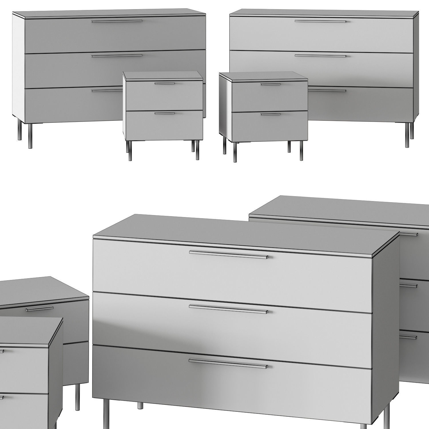 Cinquanta3 Praga Sideboards 3D model_1