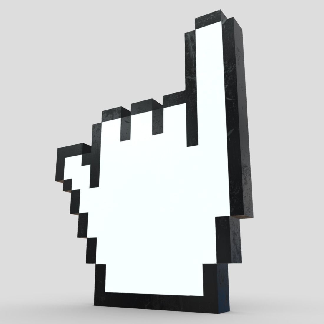 Cursor Hand 8 Low-poly 3D model_10