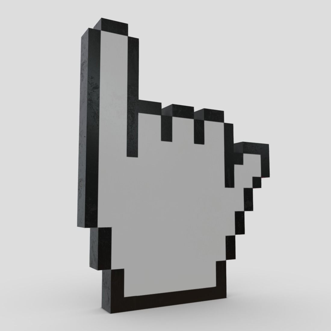Cursor Hand 8 Low-poly 3D model_8