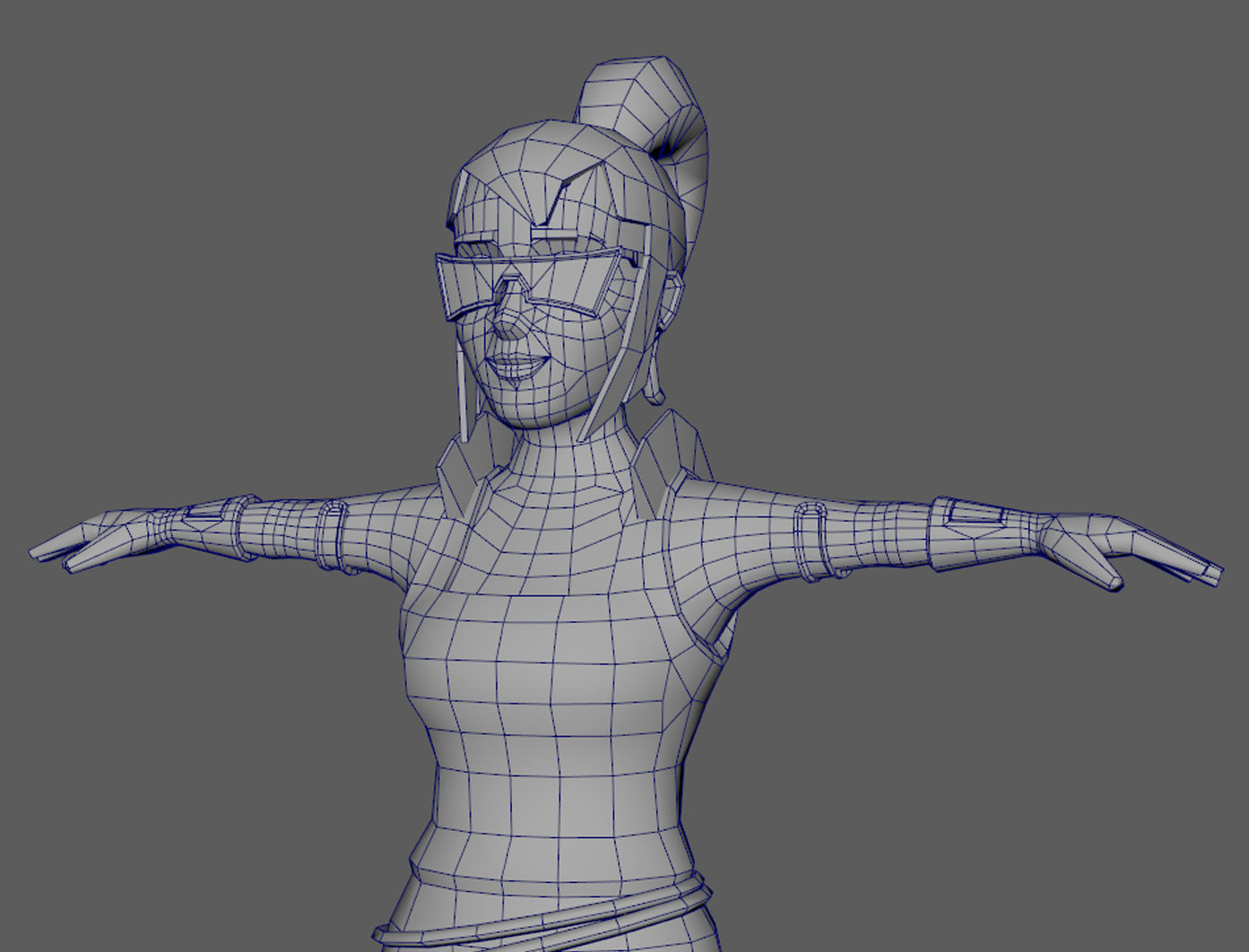 Lowpoly Character Set - 7 Pieces Low-poly 3D model_39