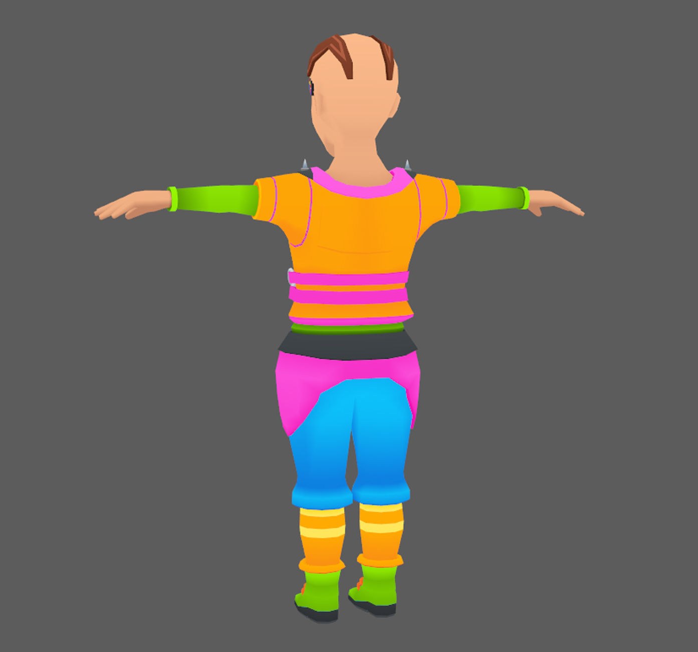 Lowpoly Character Set - 7 Pieces Low-poly 3D model_53