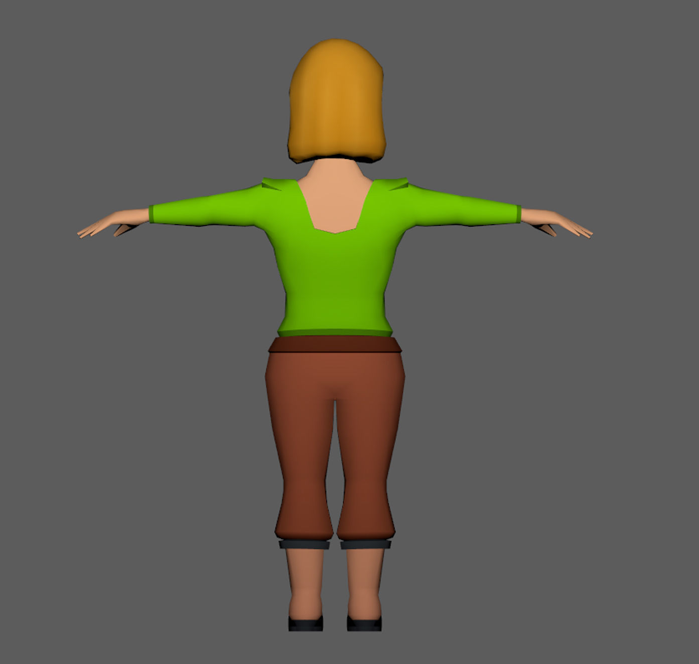 Lowpoly Character Set - 7 Pieces Low-poly 3D model_21