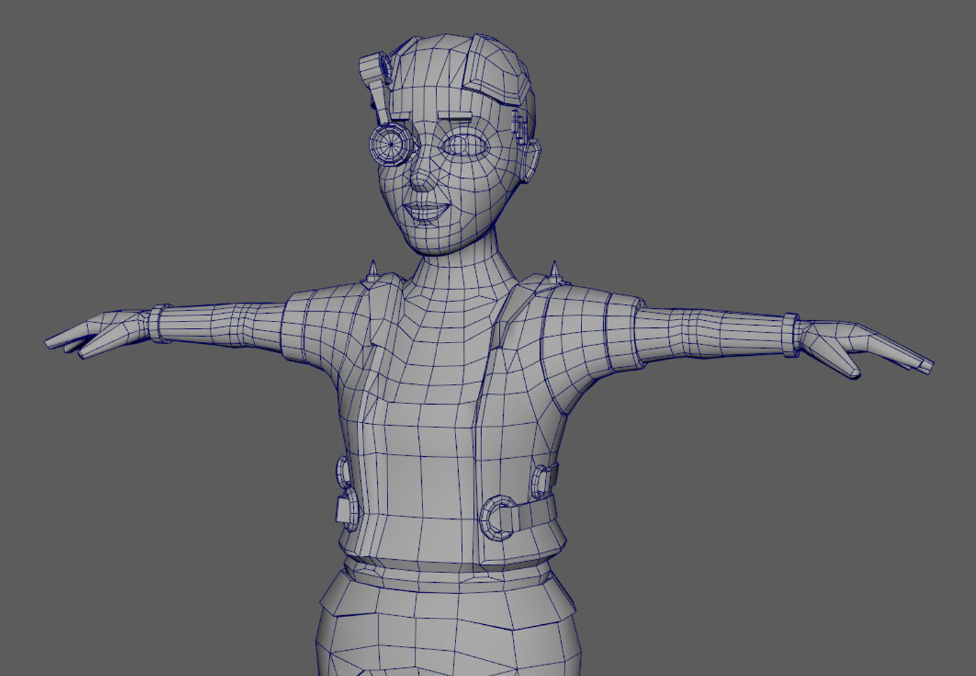 Lowpoly Character Set - 7 Pieces Low-poly 3D model_55