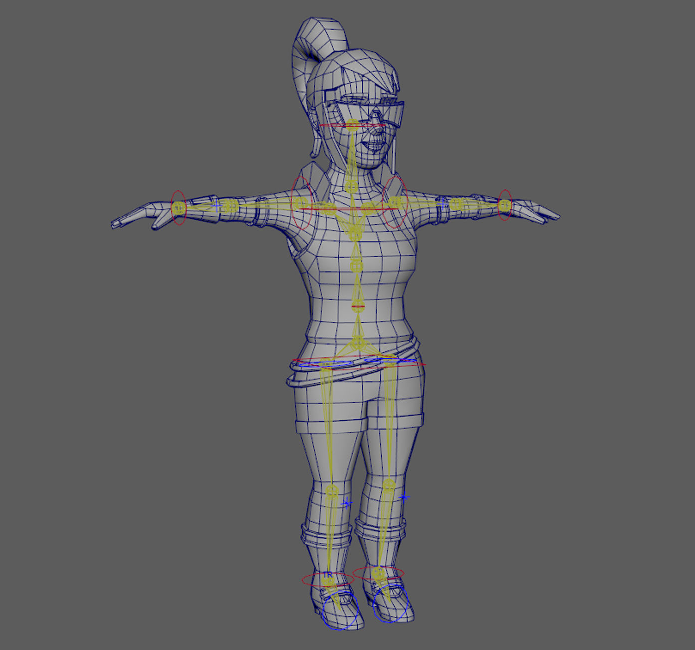 Lowpoly Character Set - 7 Pieces Low-poly 3D model_38