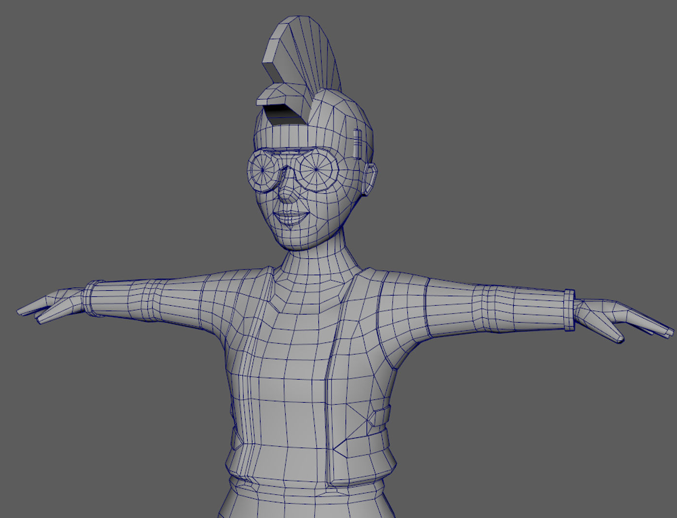 Lowpoly Character Set - 7 Pieces Low-poly 3D model_47