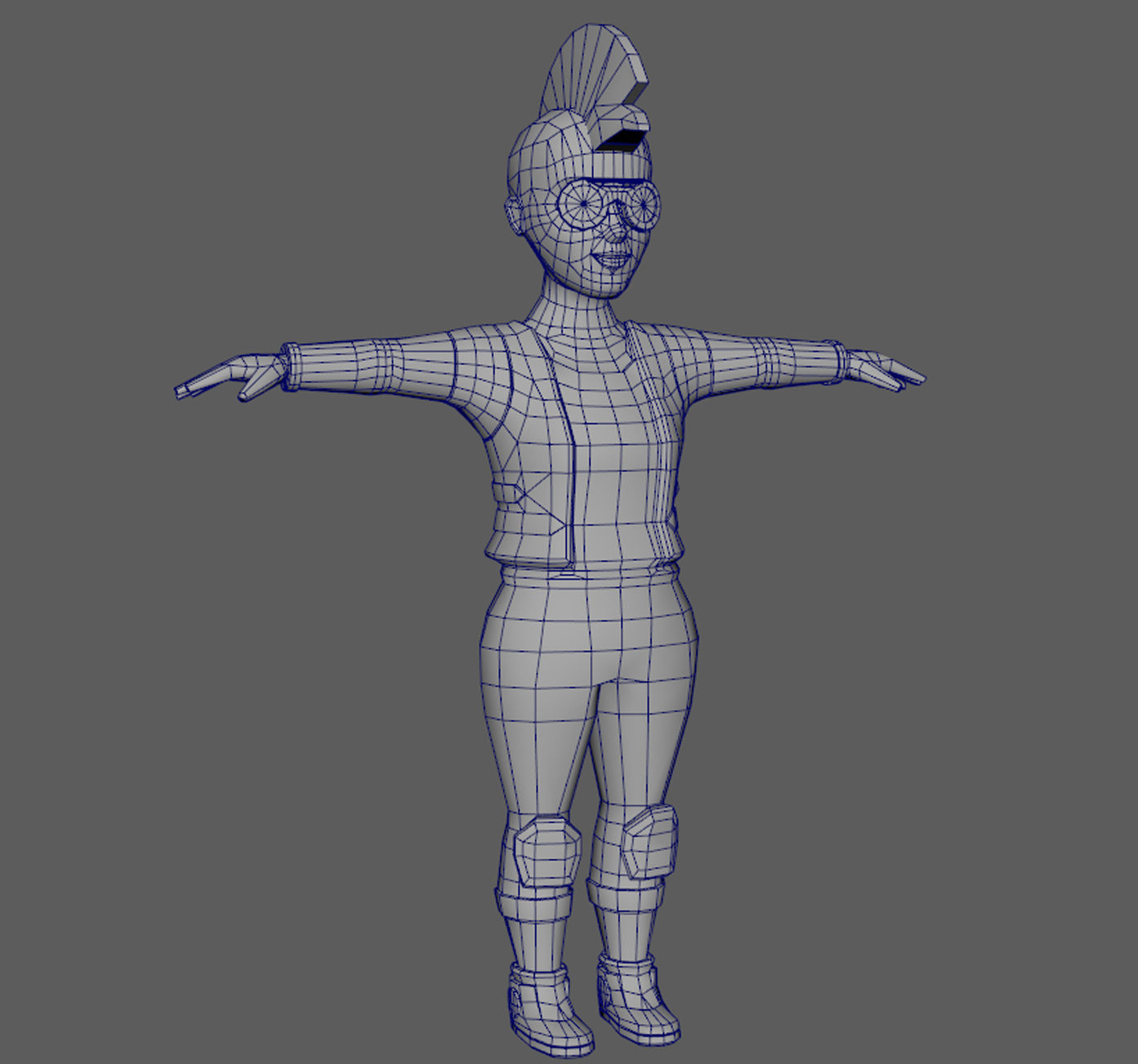 Lowpoly Character Set - 7 Pieces Low-poly 3D model_48