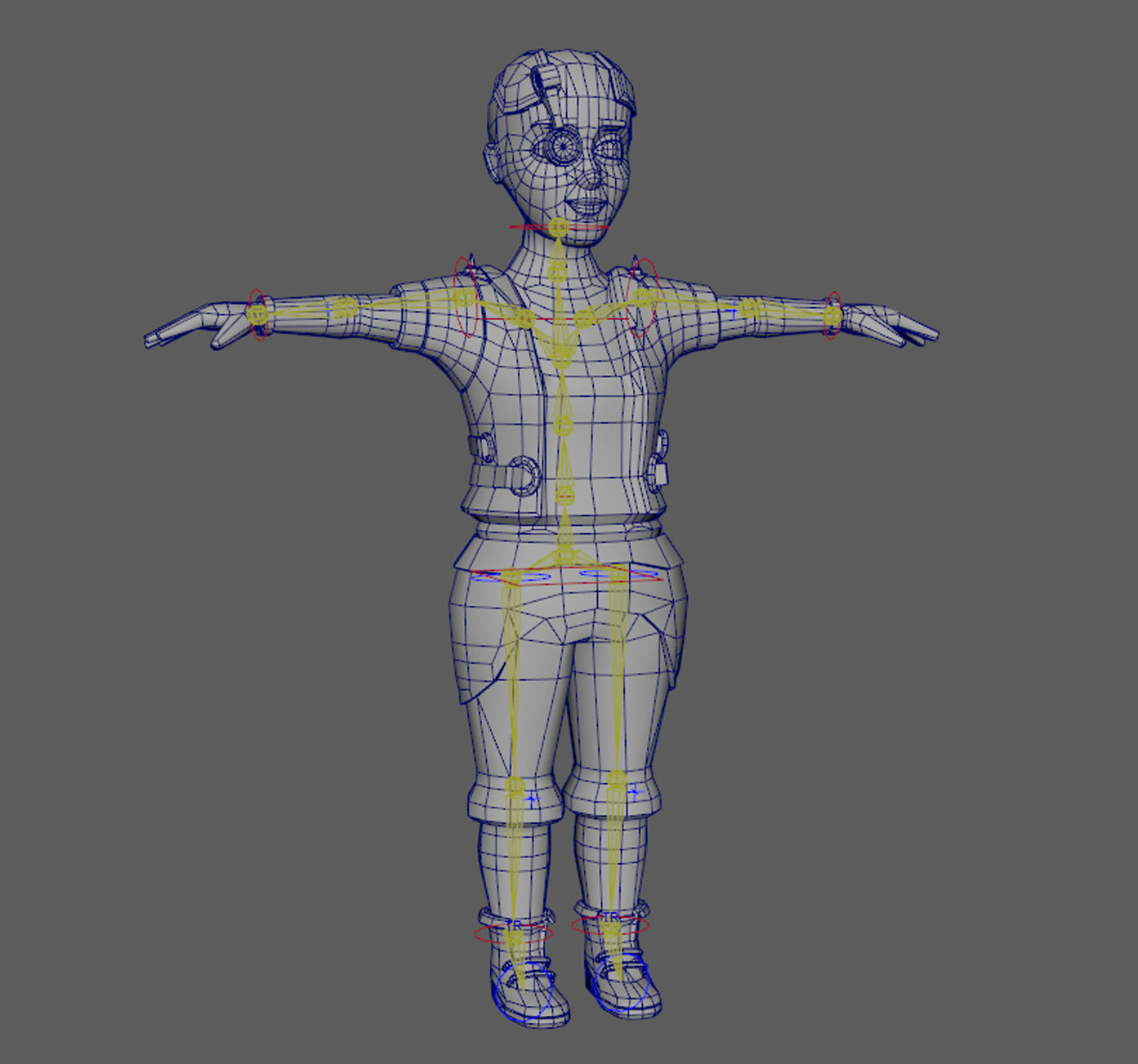 Lowpoly Character Set - 7 Pieces Low-poly 3D model_54