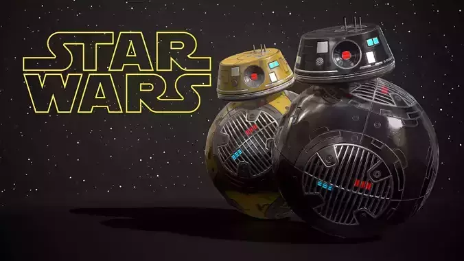 Droid Model Star wars BB-9E Low-poly 3D model
