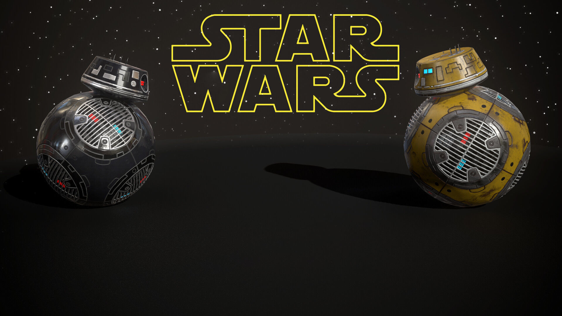 Droid Model Star wars BB-9E Low-poly 3D model_2
