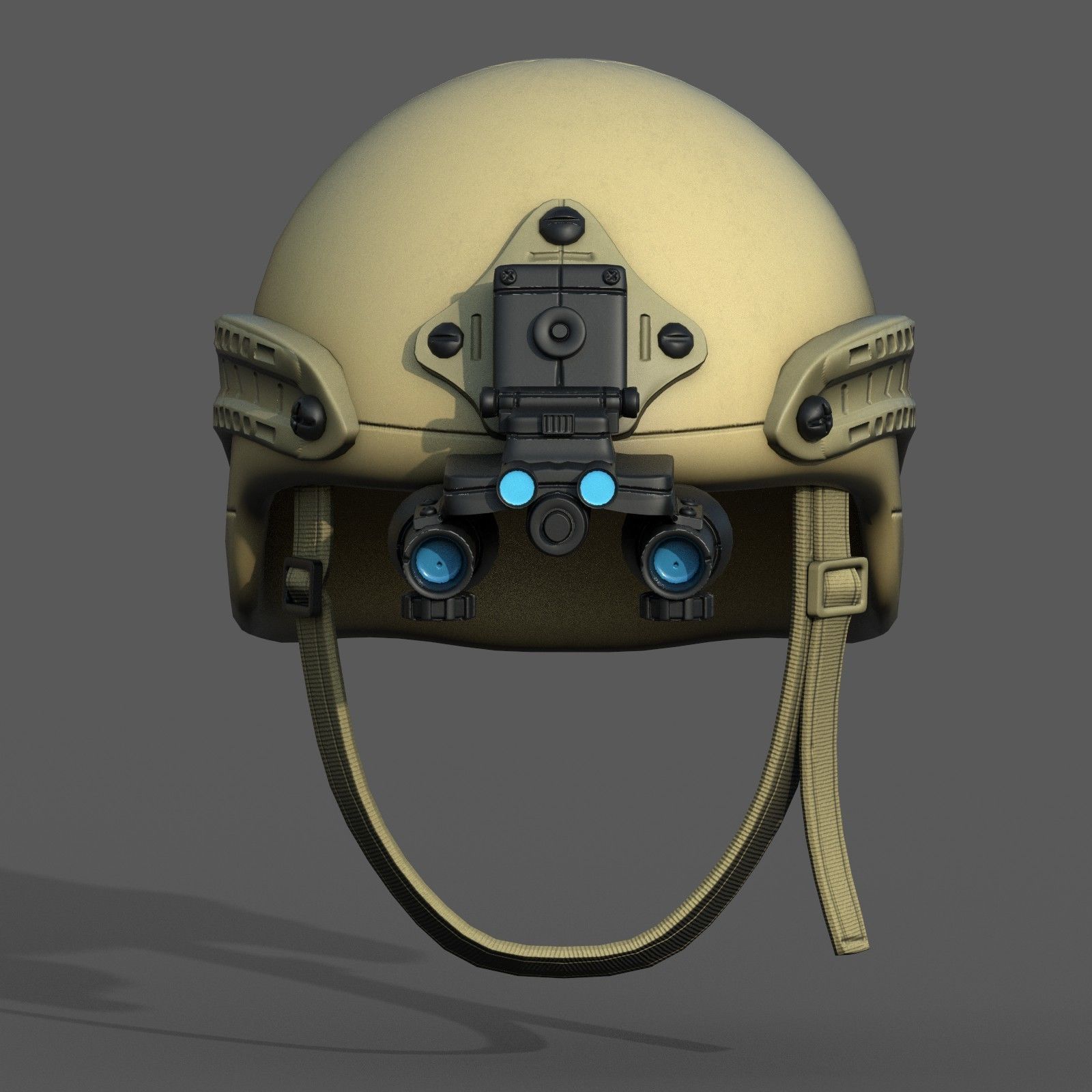 Helmet military combat soldier armor  Low-poly 3D model_2