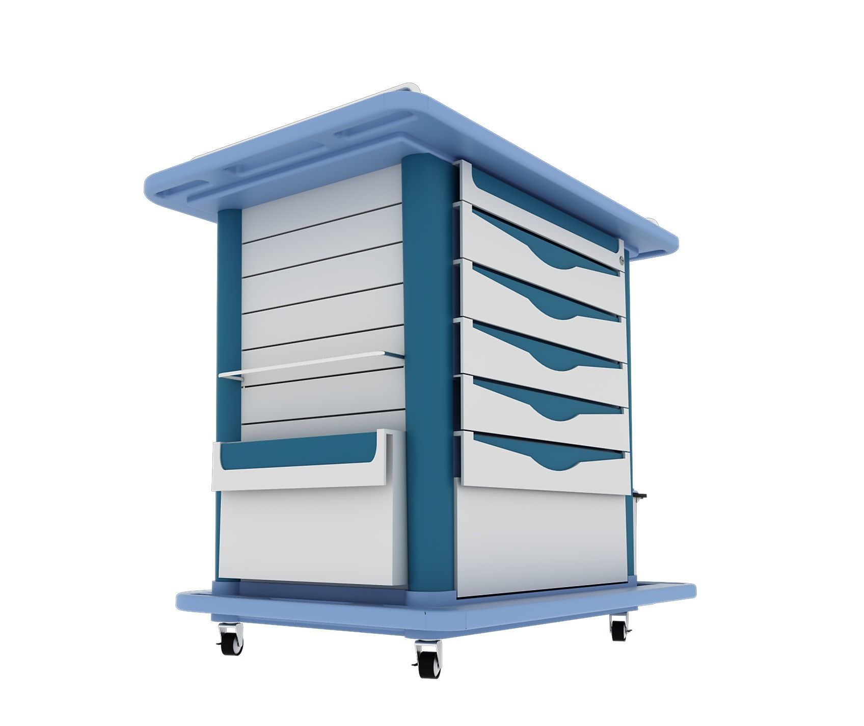 Medical Equipment - Medication Cart- 3D model_5