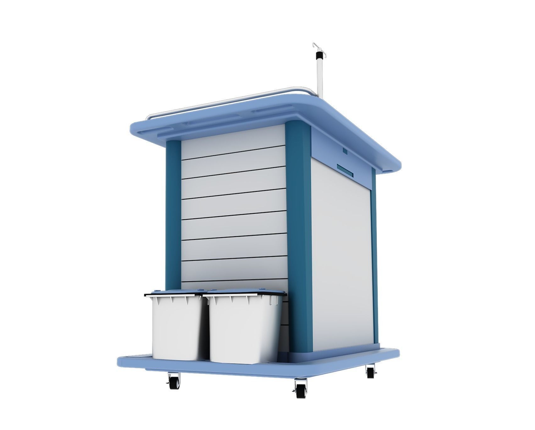 Medical Equipment - Medication Cart- 3D model_3