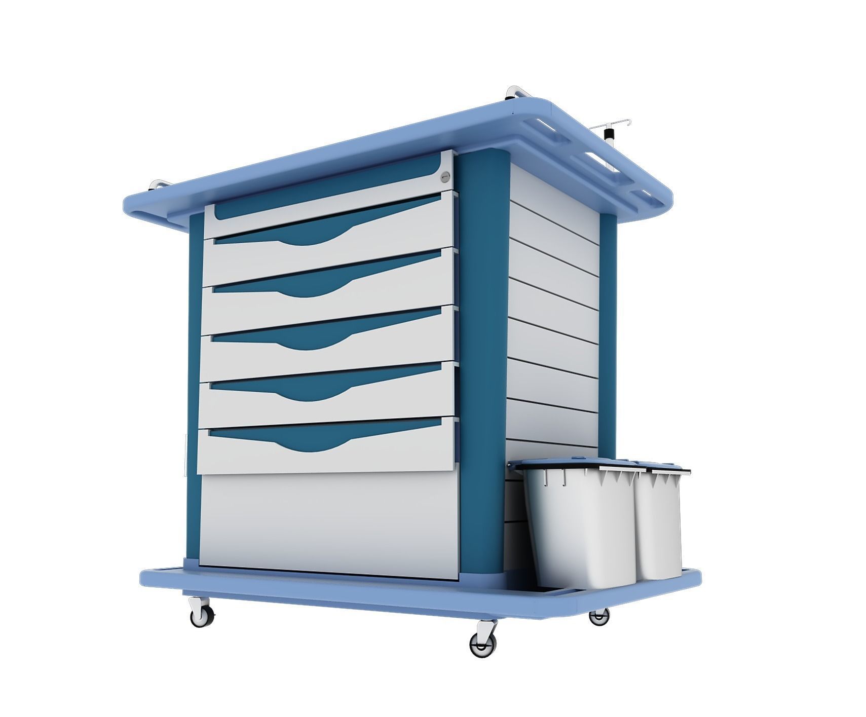 Medical Equipment - Medication Cart- 3D model_1