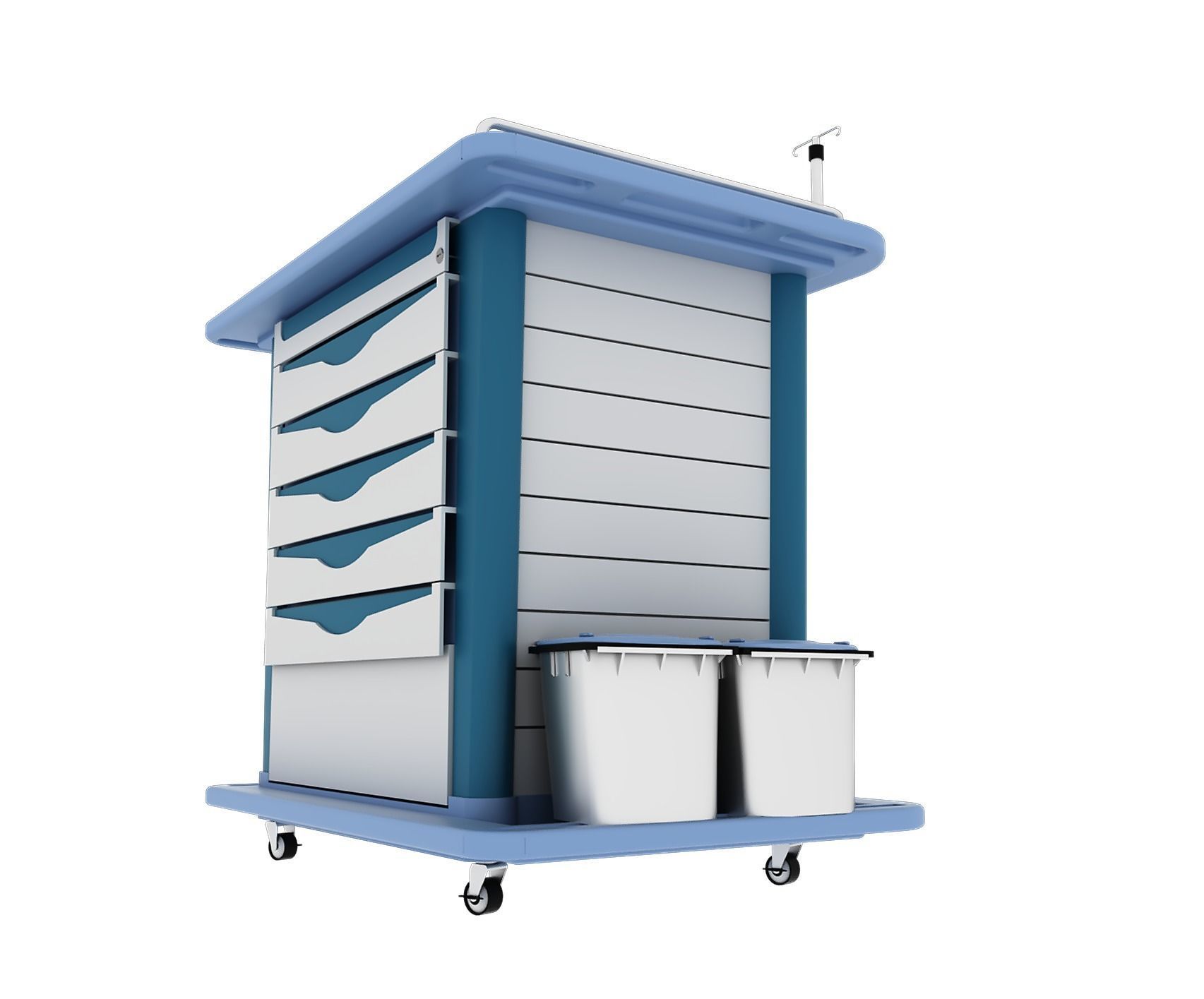 Medical Equipment - Medication Cart- 3D model_2