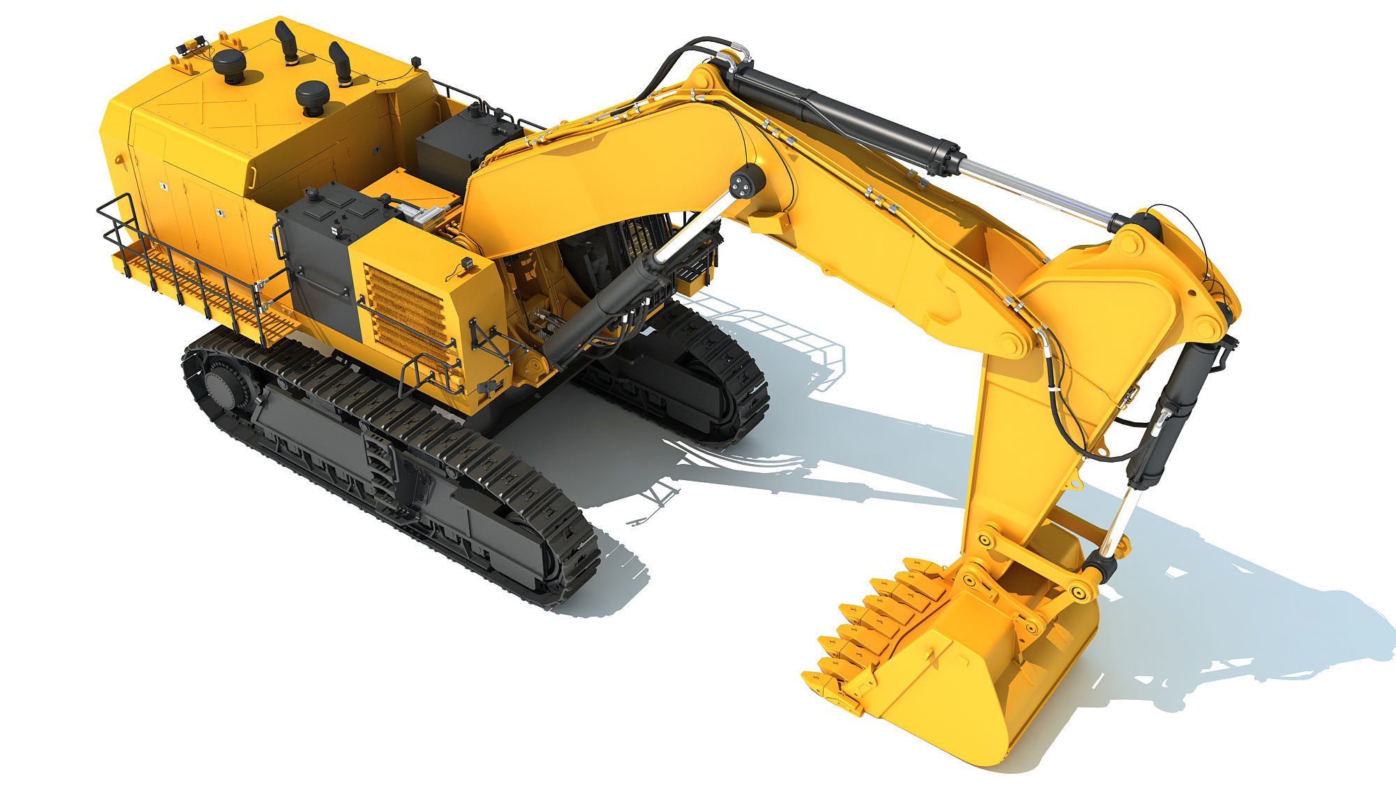 Hydraulic Mining Shovel 3D model_12