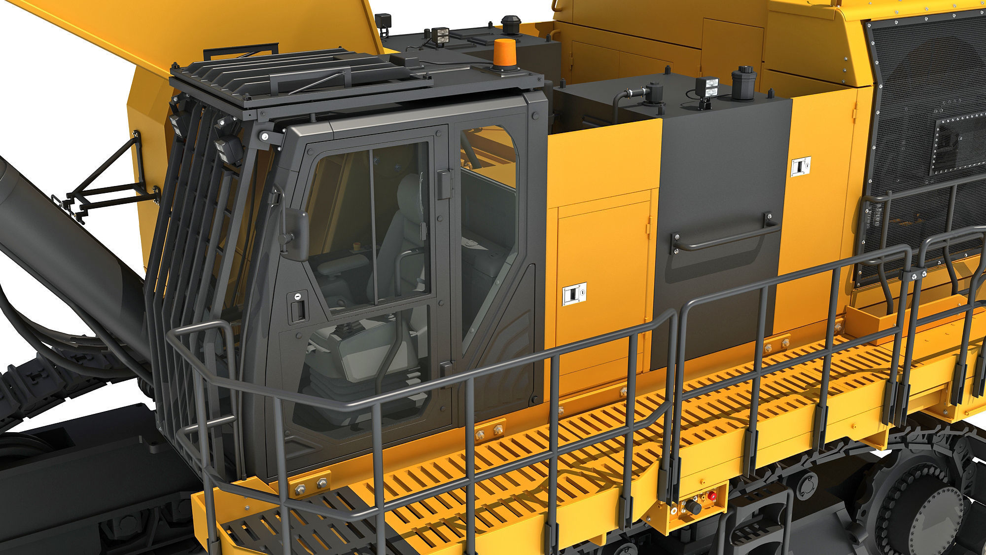 Hydraulic Mining Shovel 3D model_14