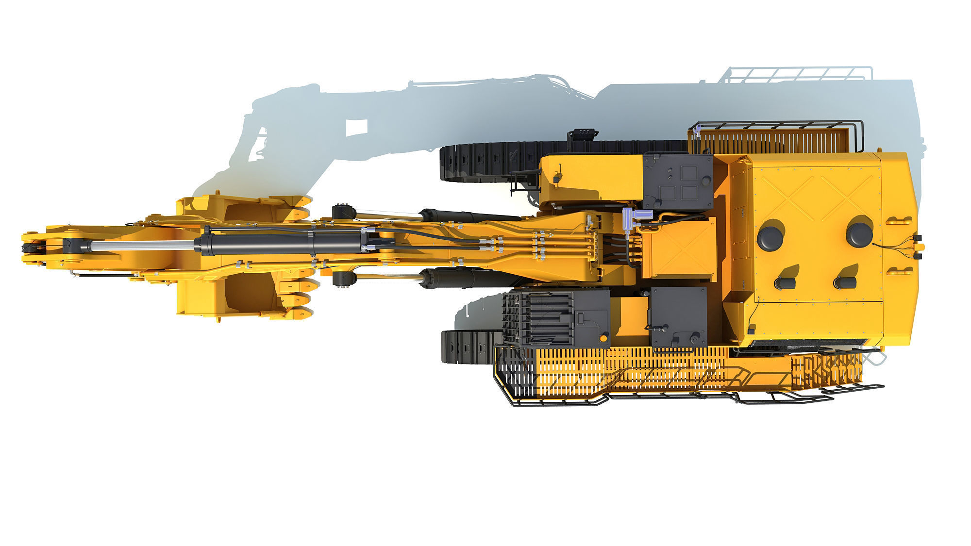 Hydraulic Mining Shovel 3D model_10