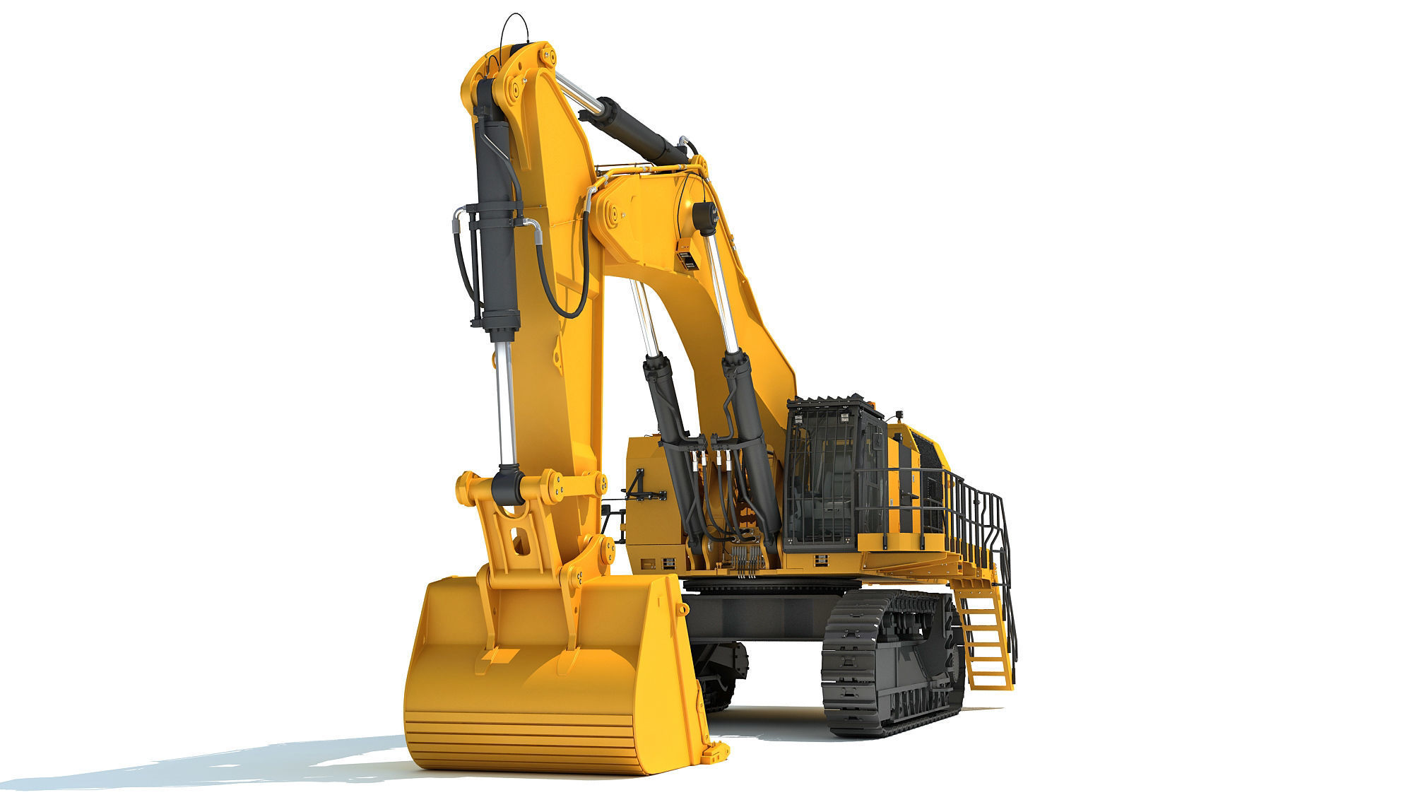 Hydraulic Mining Shovel 3D model_13
