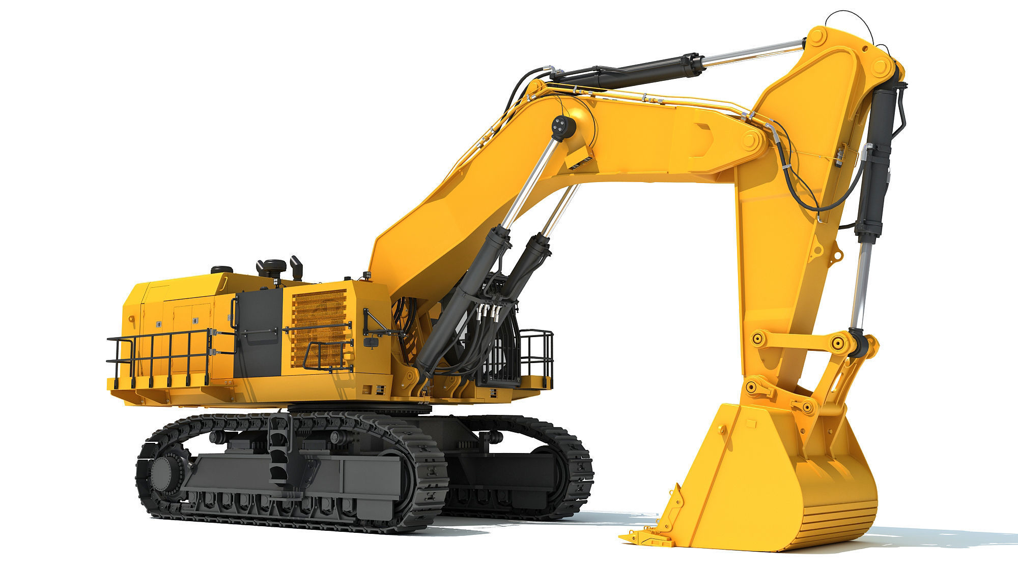 Hydraulic Mining Shovel 3D model_11