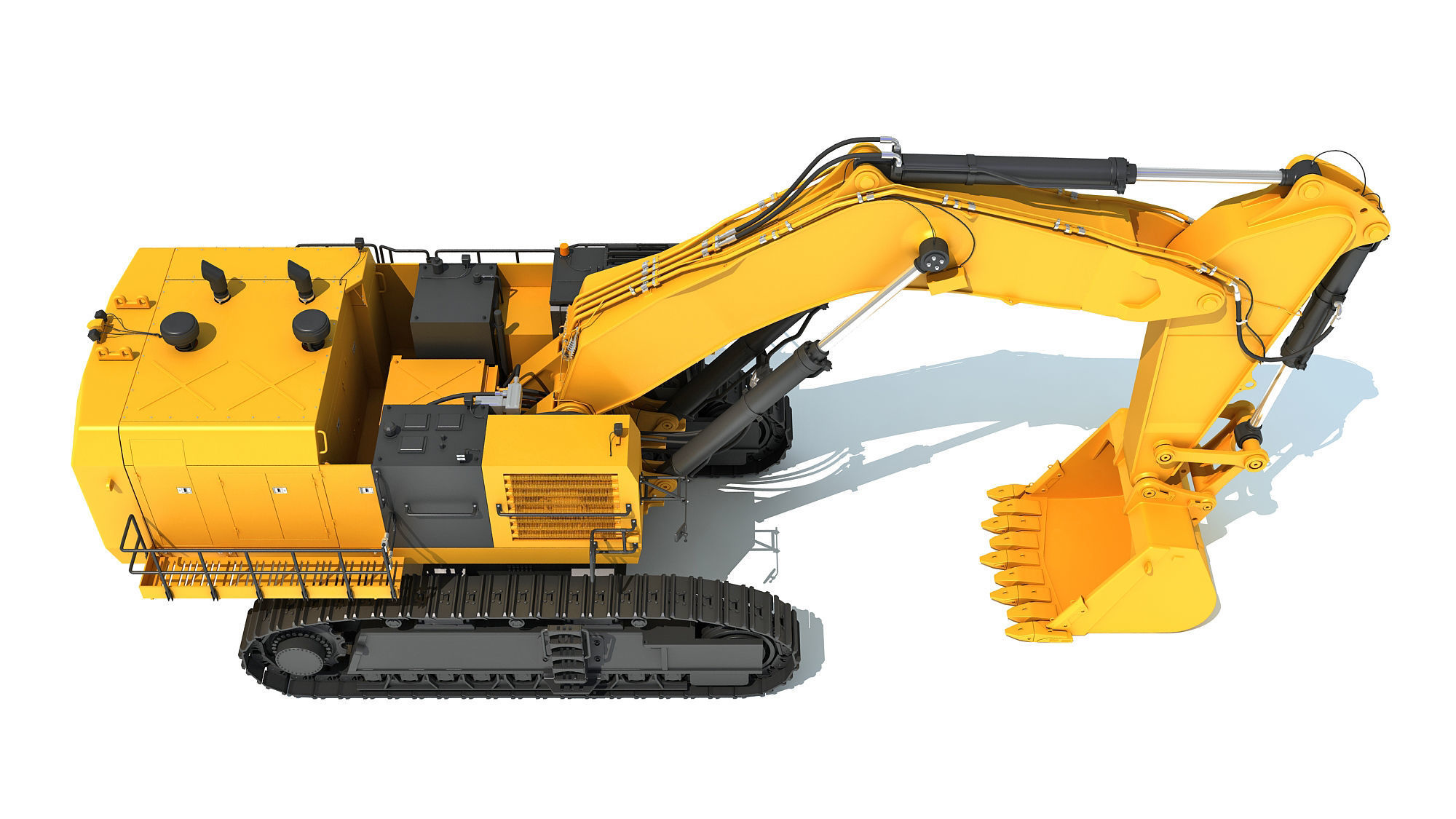 Hydraulic Mining Shovel 3D model_8