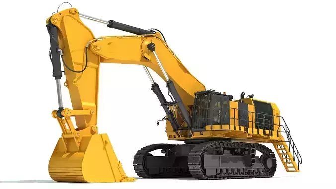 Hydraulic Mining Shovel 3D model