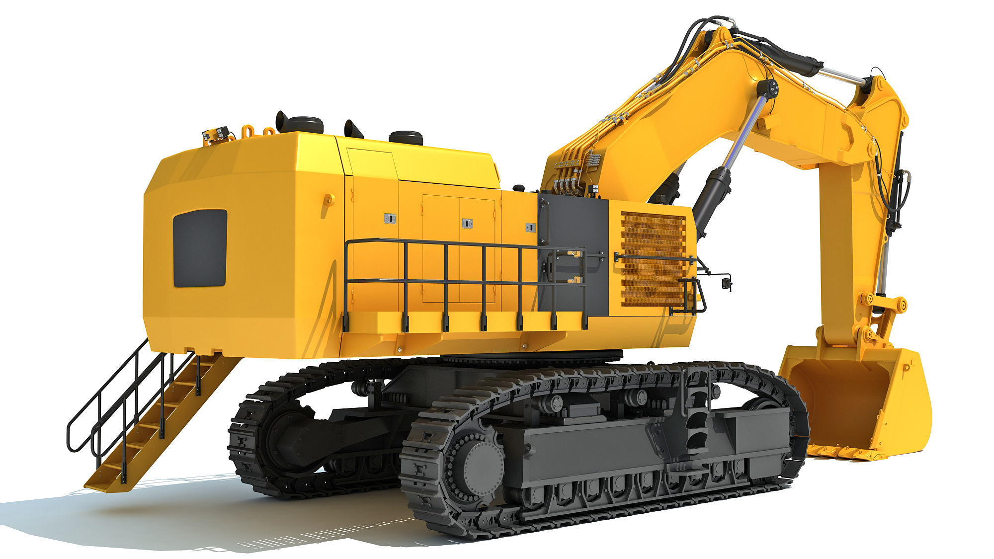 Hydraulic Mining Shovel 3D model_6