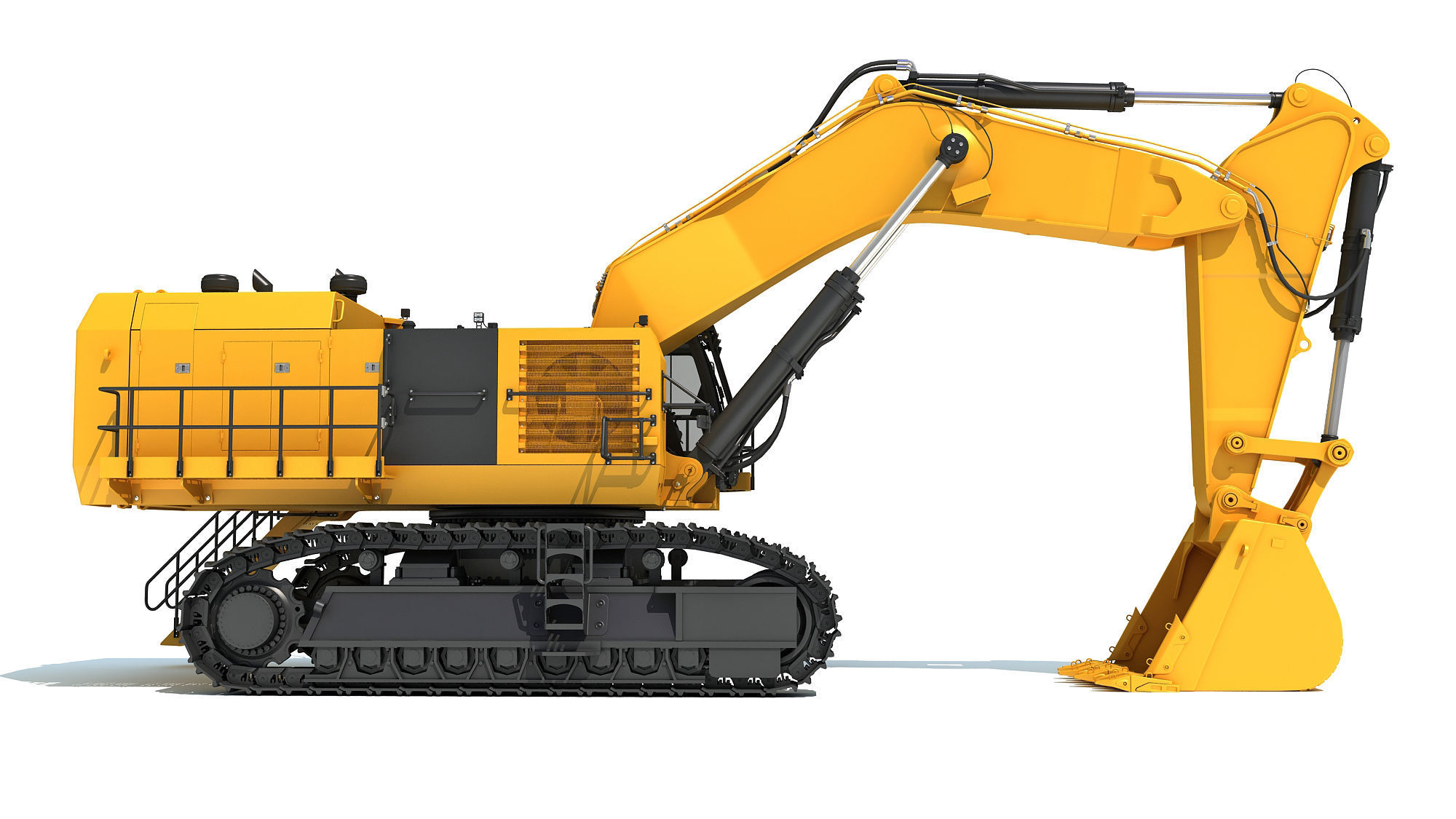 Hydraulic Mining Shovel 3D model_9