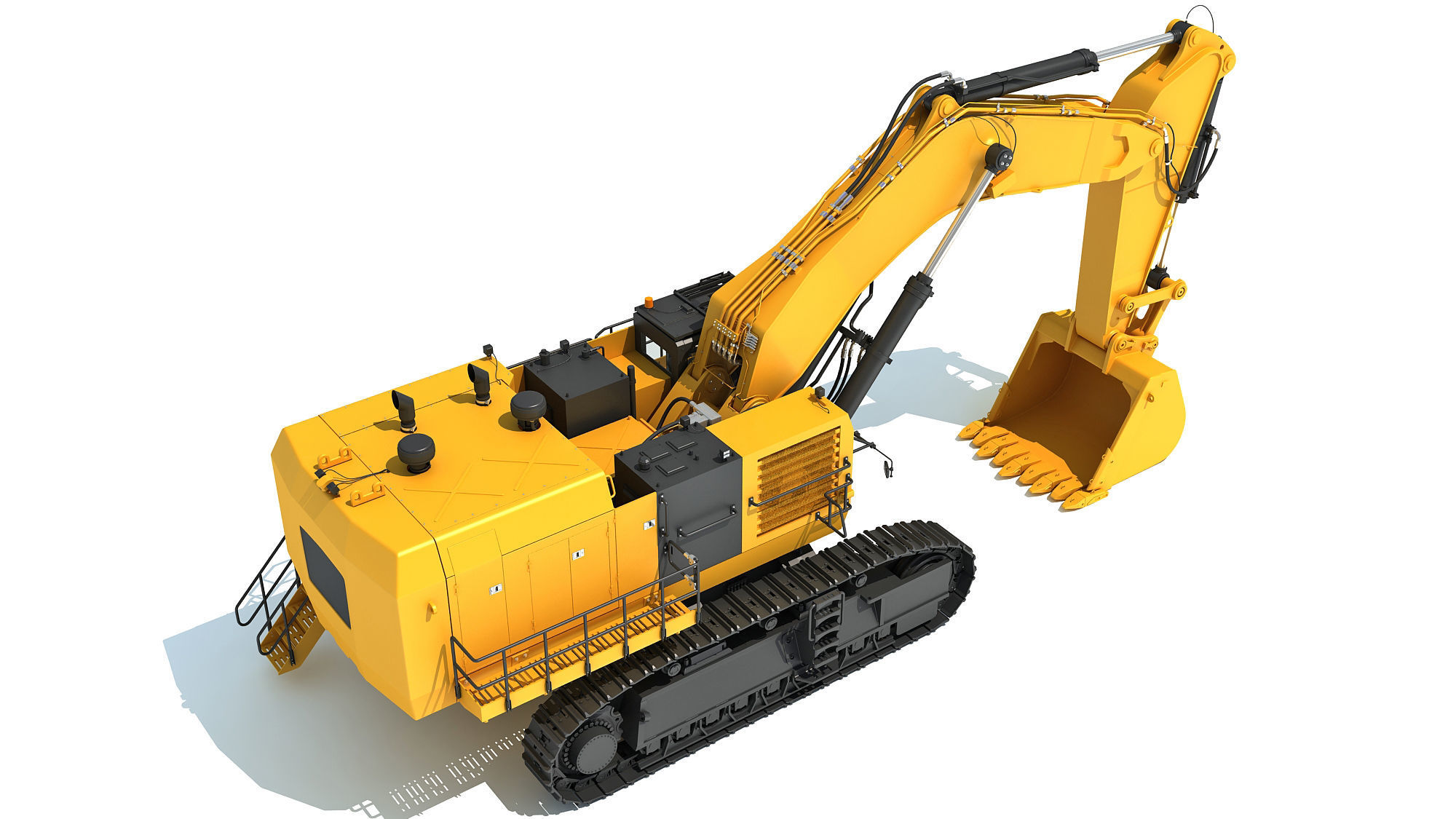 Hydraulic Mining Shovel 3D model_7