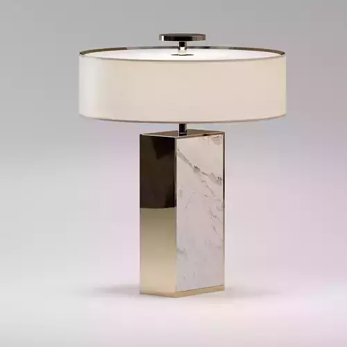 Juliettes Interiors - Modern Marble Designer Gold Table Lamp