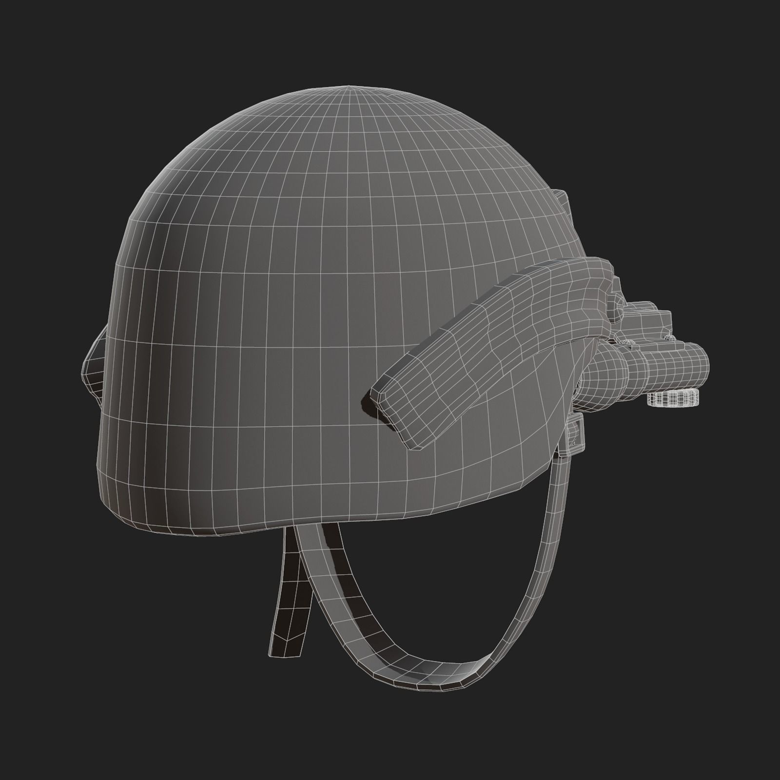 Helmet military combat soldier armor  Low-poly 3D model_10