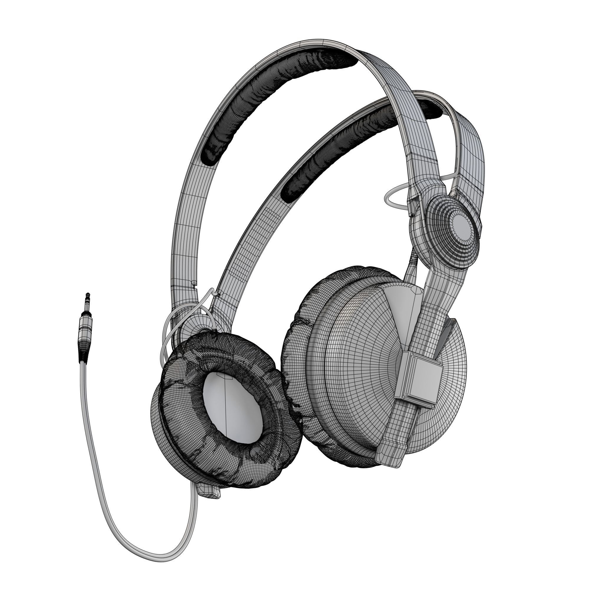Sennheiser HD 25 - Studio DJ Headphones 3D model_6