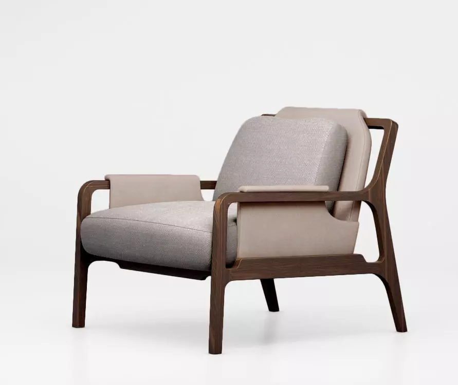 Fergus lounge chair 3D model_0
